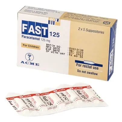 Pack Image: Fast 125 mg Suppository (2 x 5)