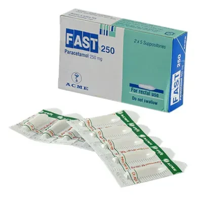 Pack Image: Fast 250 mg Suppository (2 x 5)