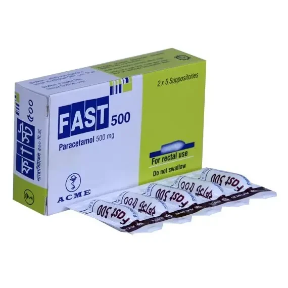 Pack Image: Fast 500 mg Suppository (2 x 5)