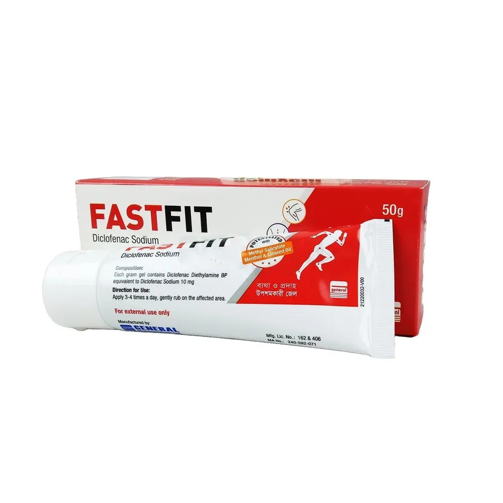 Pack Image: Fastfit 1% w Gel (50 gm tube)