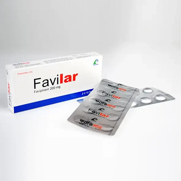 Pack Image: Favilar 200 mg Tablet (2 x 10)