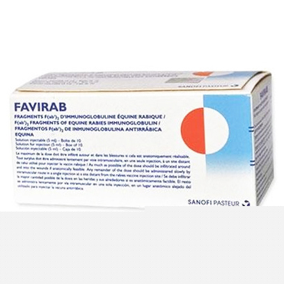 Pack Image: Favirab 1000 IU Injection (1000 IU vial)