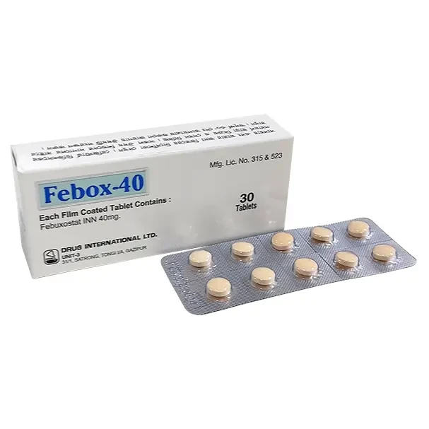 Pack Image: Febox 40 mg Tablet (3 x 10)