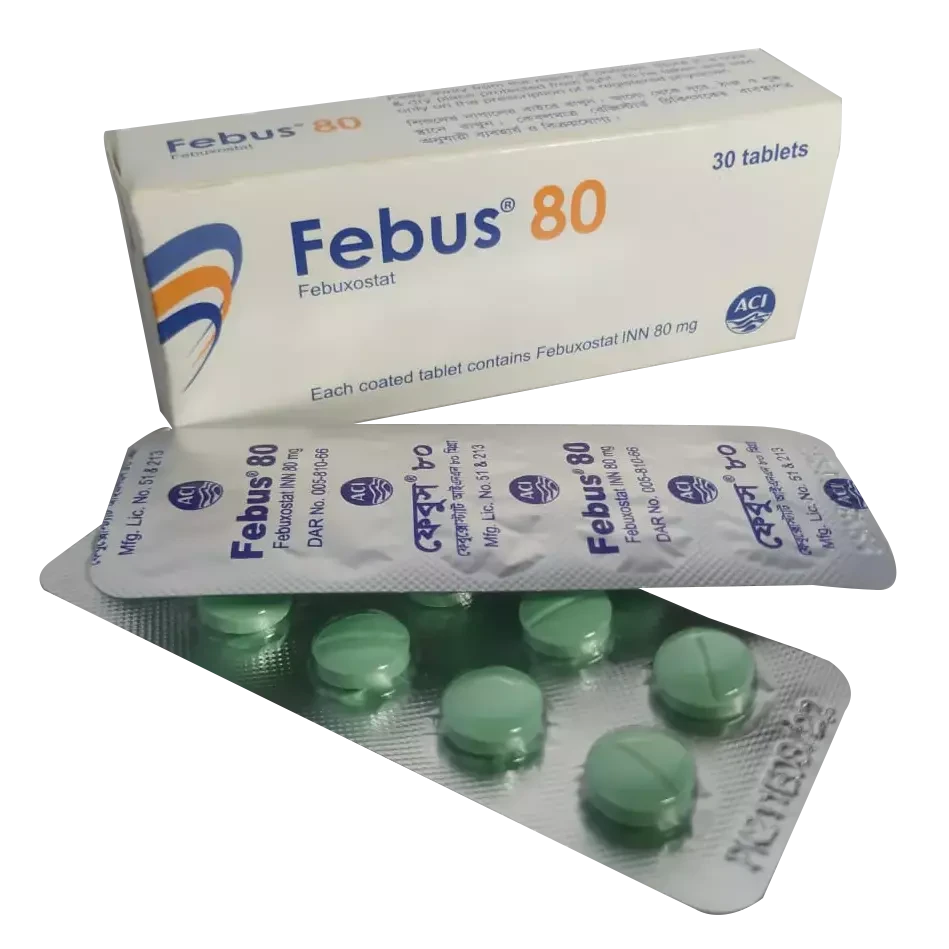 Pack Image: Febus 80 mg Tablet (3 x 10)