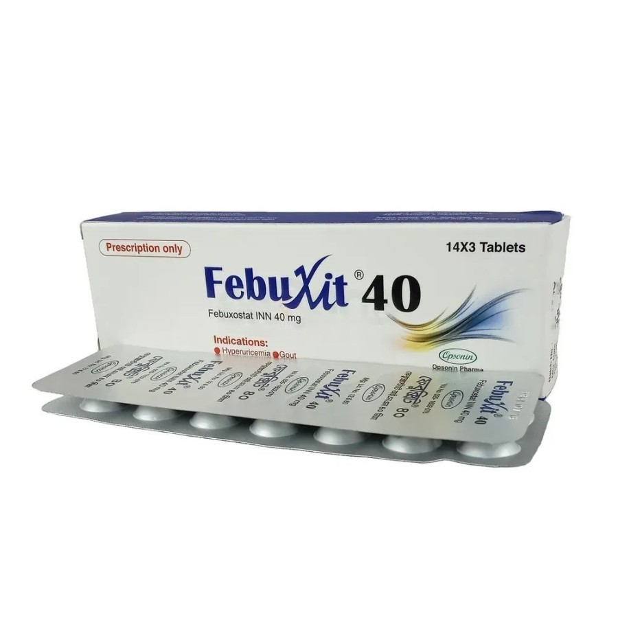Pack Image: Febuxit 40 mg Tablet (3 x 14)
