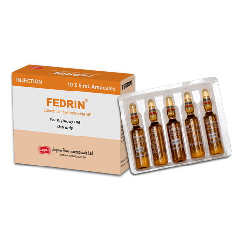 Pack Image: Fedrin 25 mg Injection (5 ml ampoule)