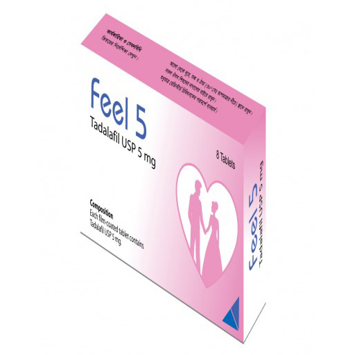 Pack Image: Feel 5 mg Tablet (2 x 4)