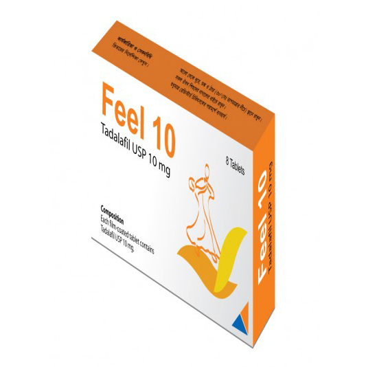 Pack Image: Feel 10 mg Tablet (2 x 4)