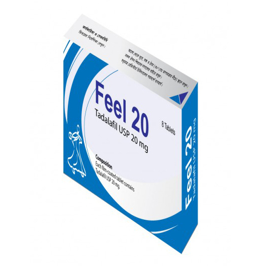 Pack Image: Feel 20 mg Tablet (2 x 4)