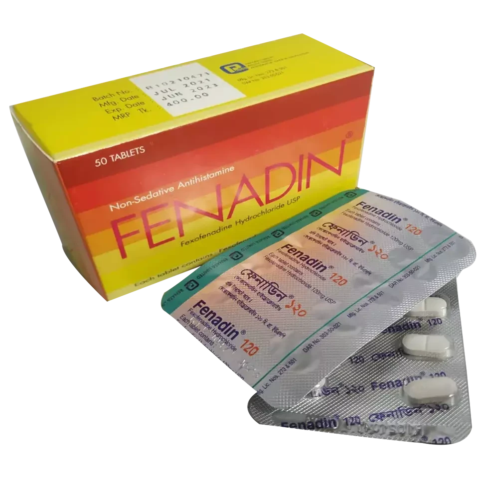 Pack Image: Fenadin 120 mg Tablet (5 x 10)