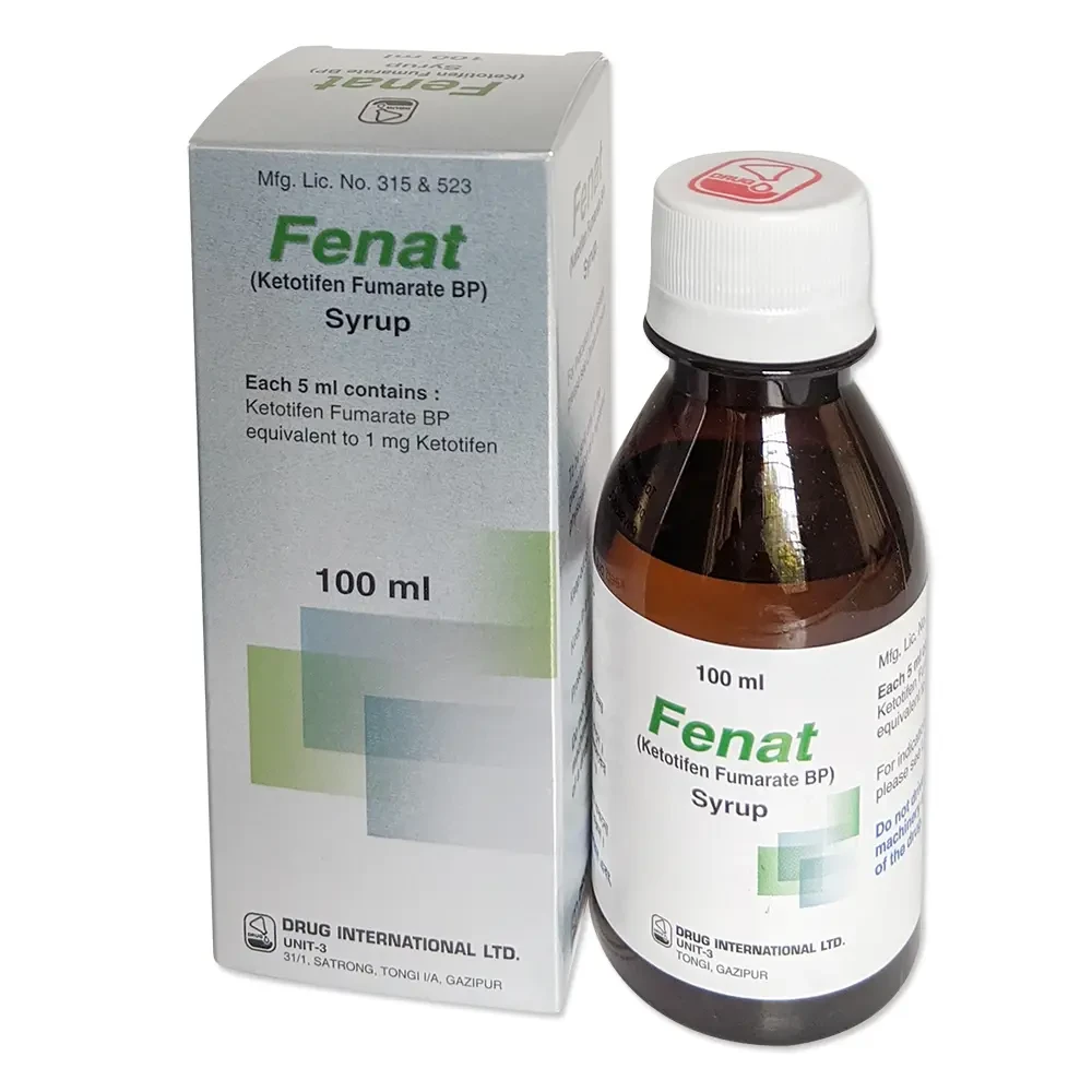 Pack Image: Fenat 1 mg Syrup (100 ml bottle)