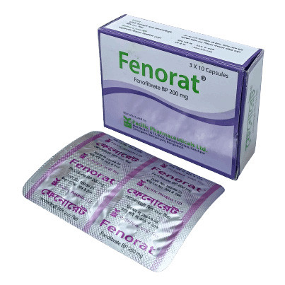 Pack Image: Fenorat 200 mg Capsule (3 x 10)