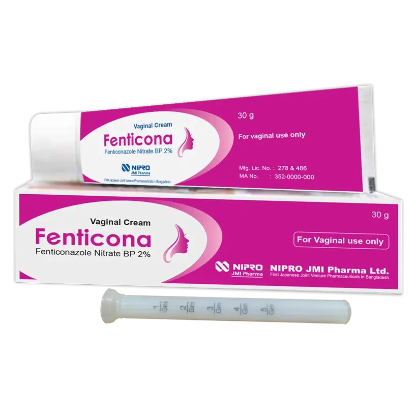 Pack Image: Fenticona 2% w Vaginal Cream (30 gm tube)