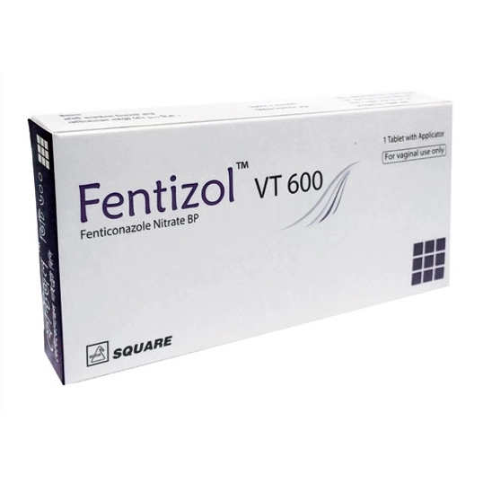 Pack Image: Fentizol VT 600 mg Vaginal Tablet (1 tablet with applicator)