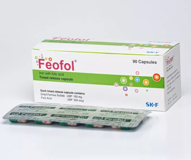 Pack Image: Feofol 150 mg Capsule (9 x 10)