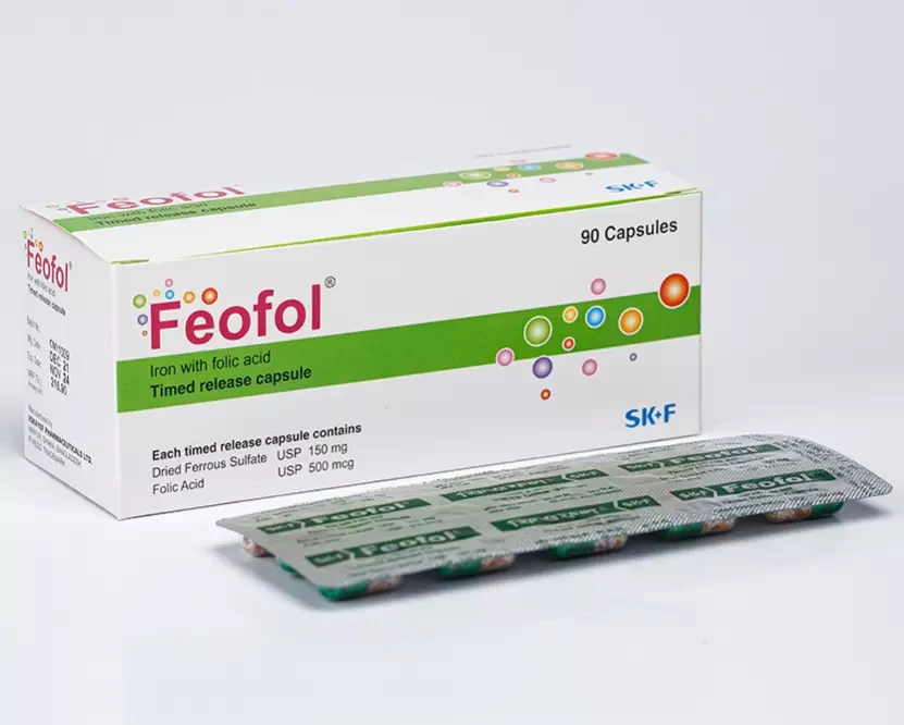 Pack Image: Feofol 150 mg Capsule (9 x 10)