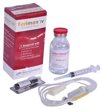 Pack Image: Ferimax 50 mg Injection (2.5 ml ampoule)