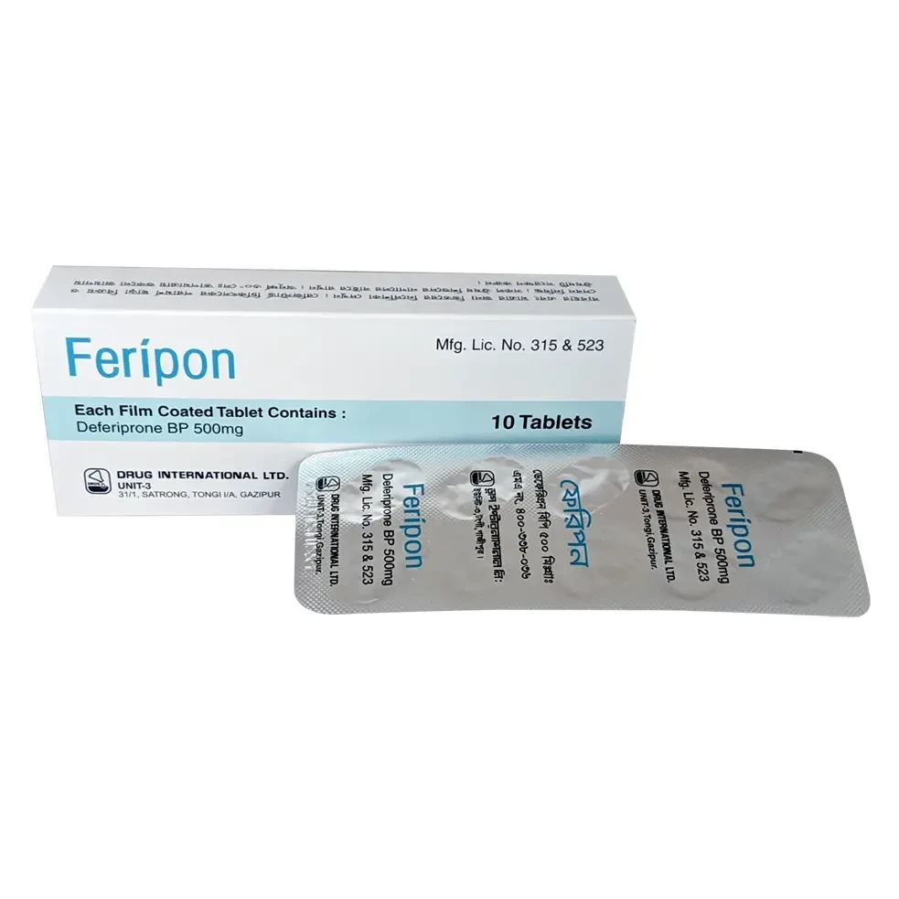 Pack Image: Feripon 500 mg Tablet (1 x 10)