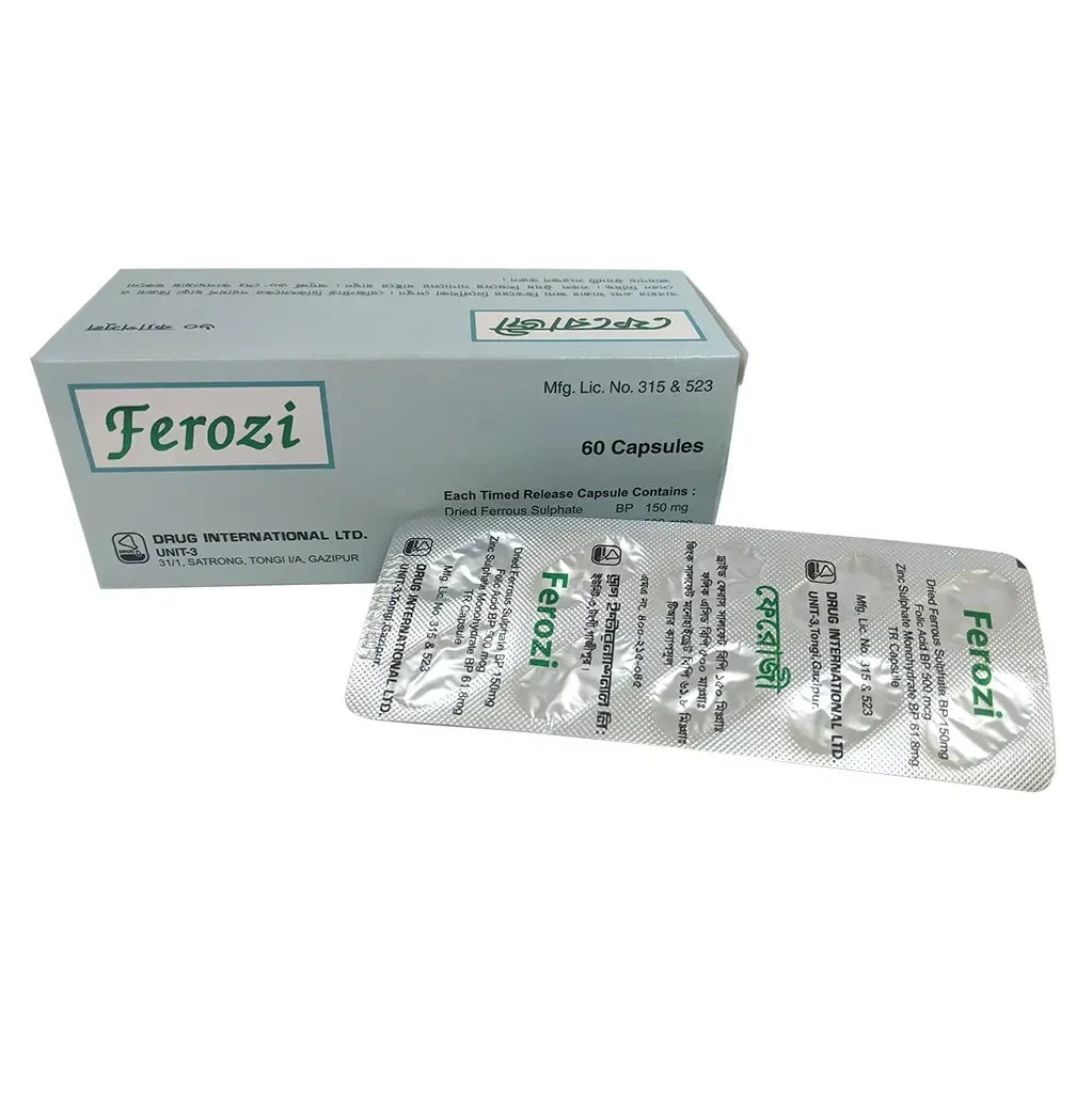 Pack Image: Ferozi 150 mg Capsule (6 x 10)