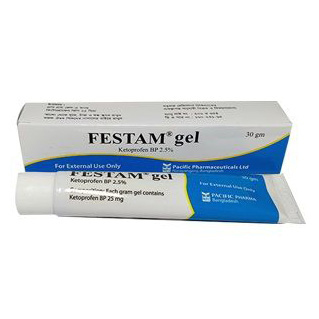 Pack Image: Festam 2.5% w Gel (50 gm tube)