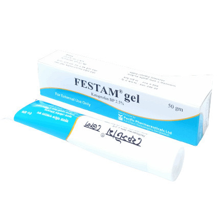 Pack Image: Festam 2.5% w Gel (30 gm tube)