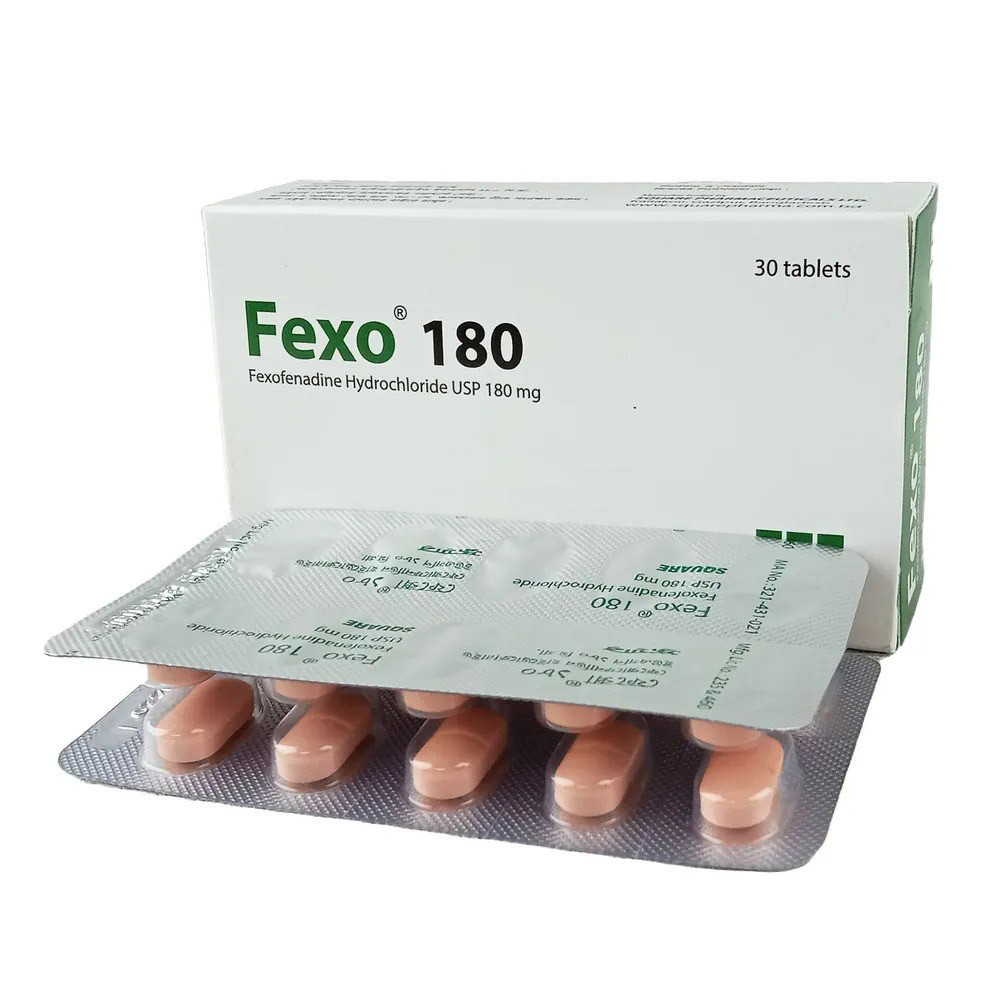 Pack Image: Fexo 180 mg Tablet (3 x 10)