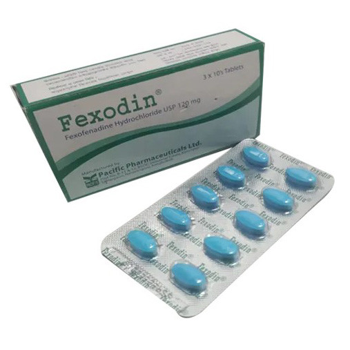 Pack Image: Fexodin 120 mg Tablet (3 x 10)