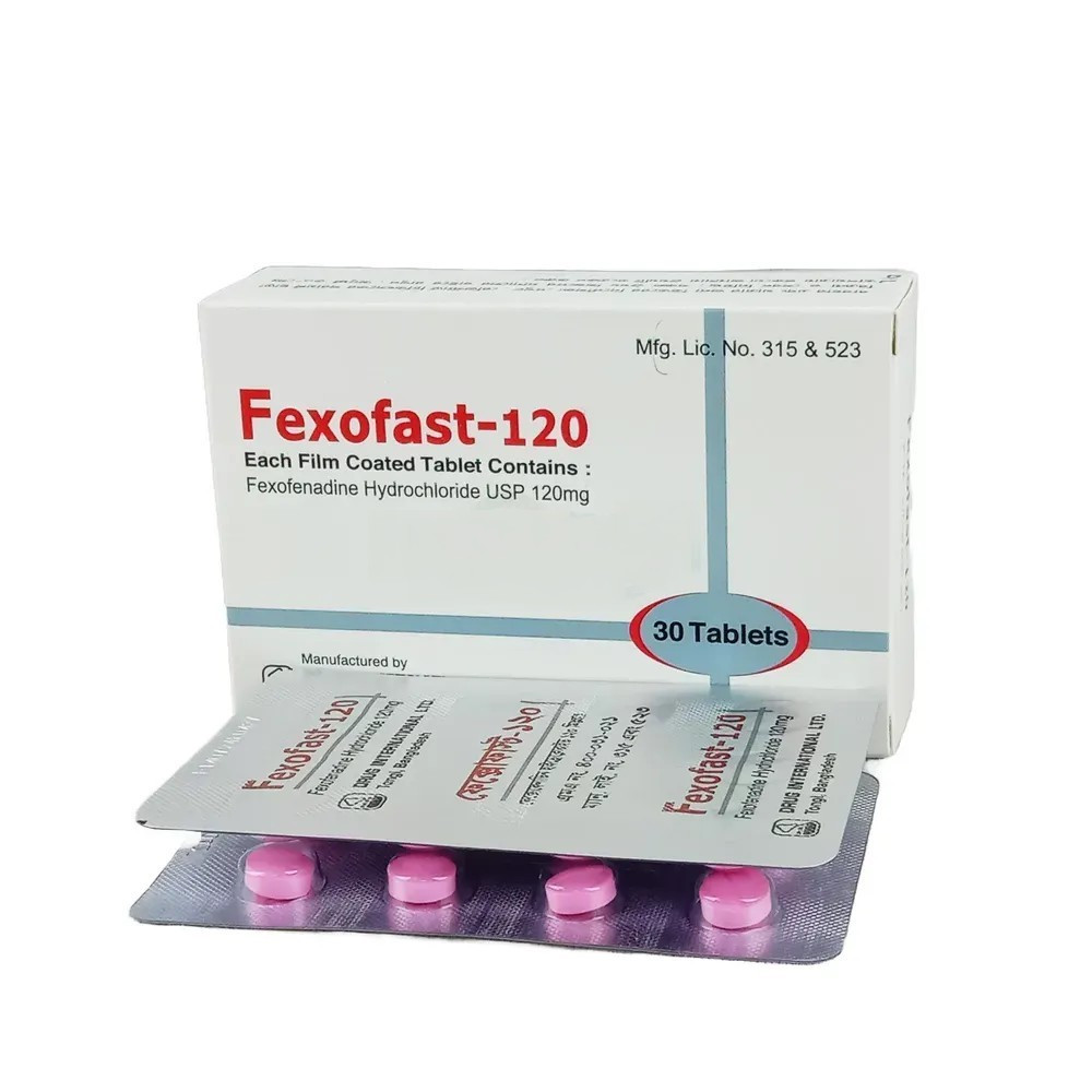 Pack Image: Fexofast 120 mg Tablet (3 x 10)