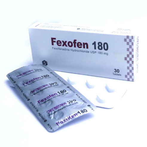 Pack Image: Fexofen 180 mg Tablet (3 x 10)