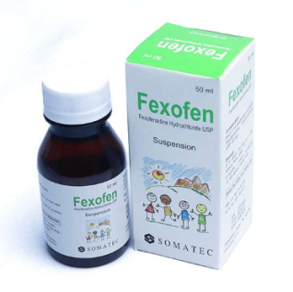 Pack Image: Fexofen 30 mg Suspension (50 ml bottle)