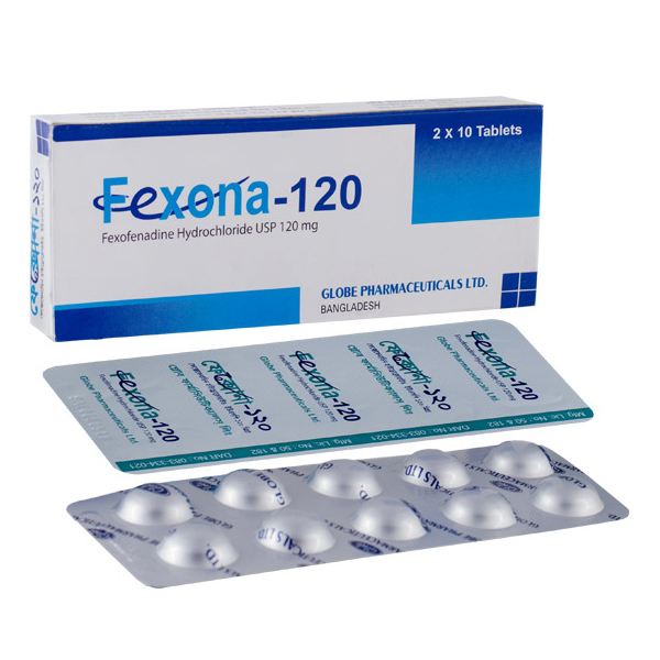 Pack Image: Fexona 120 mg Tablet (2 x 10)