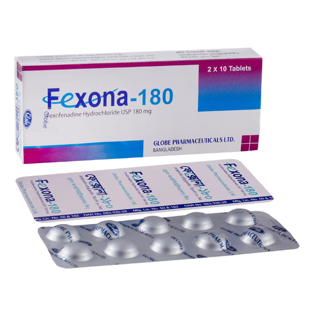 Pack Image: Fexona 180 mg Tablet (2 x 10)