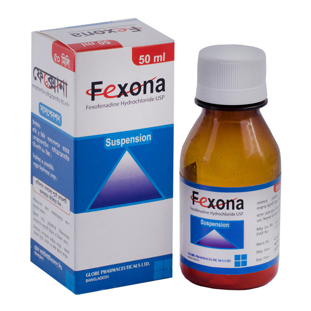 Pack Image: Fexona 30 mg Suspension (50 ml bottle)