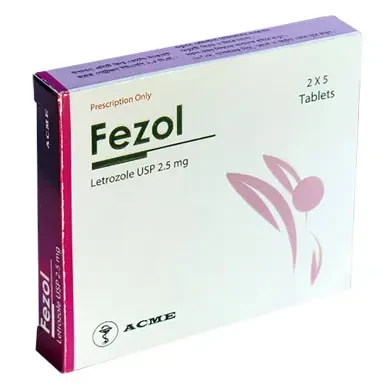 Pack Image: Fezol 2.5 mg Tablet (2 x 5)