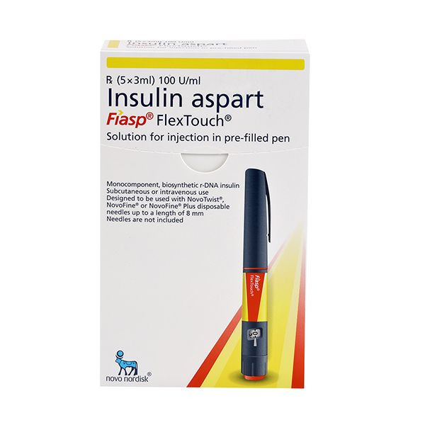 Pack Image: Fiasp FlexTouch 100 IU Injection (3 ml pen)