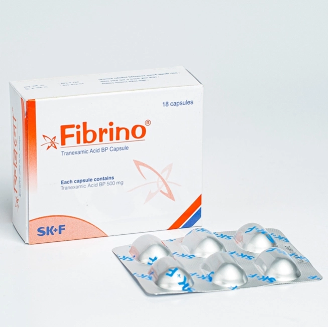 Pack Image: Fibrino 500 mg Capsule (3 x 6)