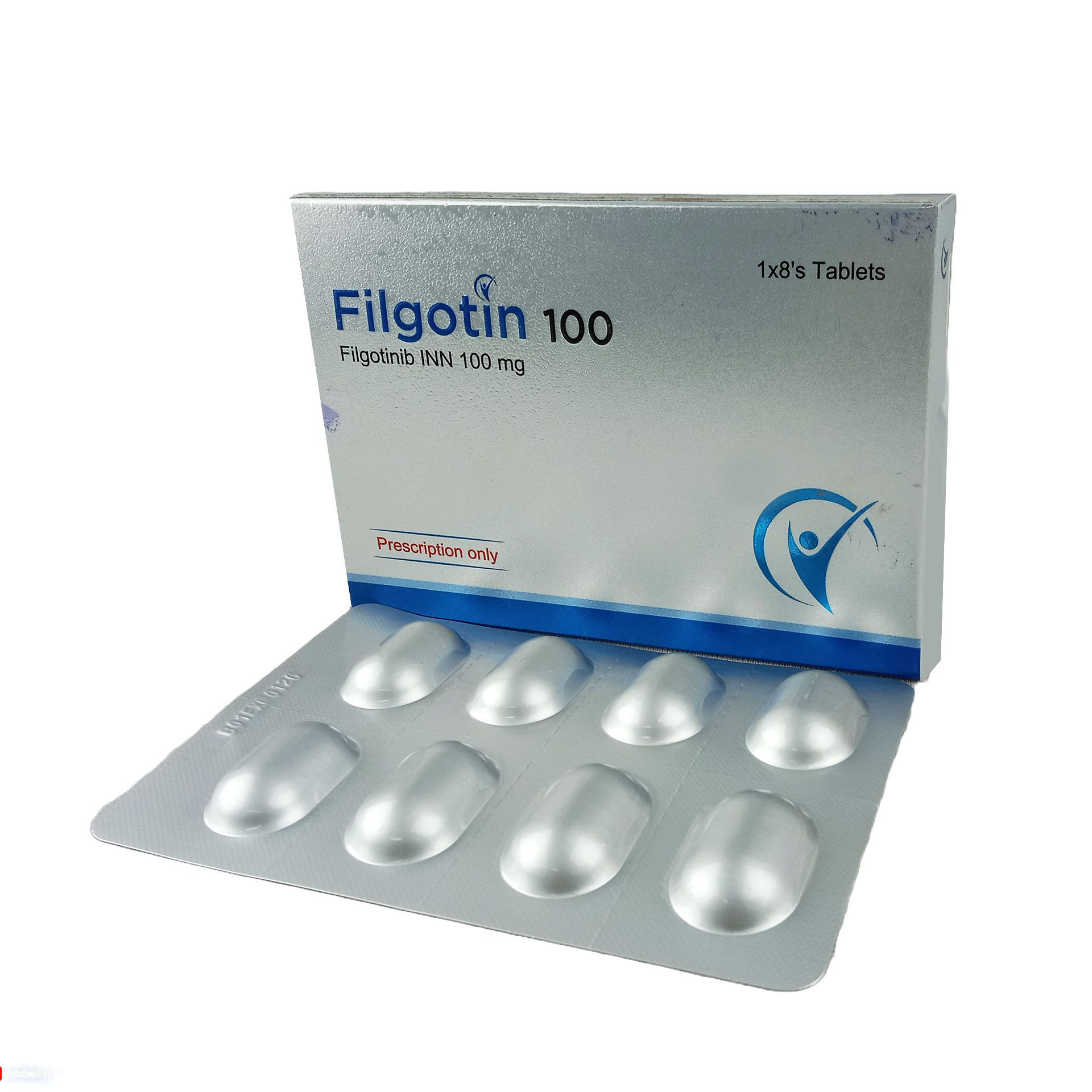Pack Image: Filgotin 100 mg Tablet (1 x 8)