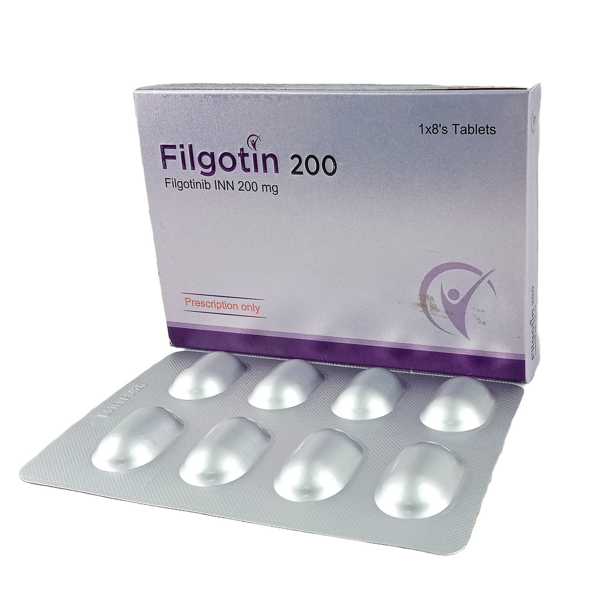 Pack Image: Filgotin 200 mg Tablet (1 x 8)