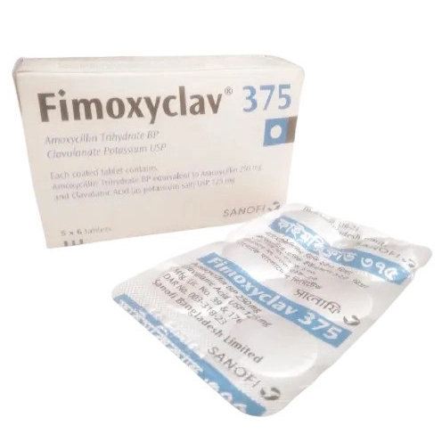 Pack Image: Fimoxyclav 250 mg Tablet (5 x 6)