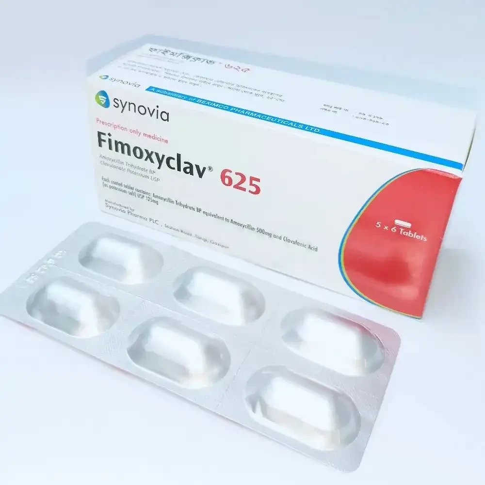 Pack Image: Fimoxyclav 500 mg Tablet (5 x 6)