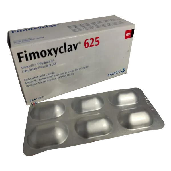 Pack Image: Fimoxyclav 500 mg Tablet (5 x 6)