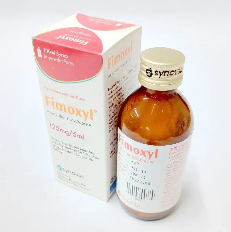 Pack Image: Fimoxyl 125 mg Suspension (100 ml bottle)