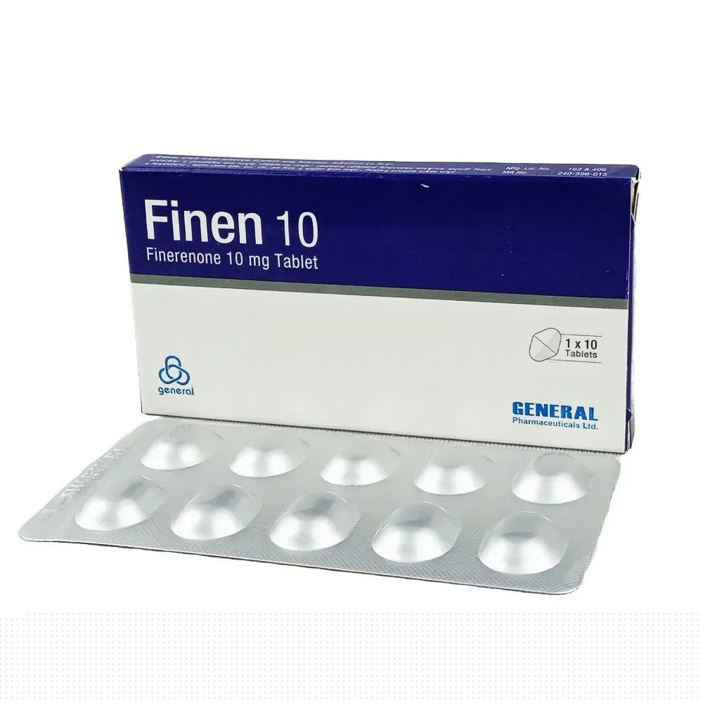 Pack Image: Finen 10 mg Tablet (1 x 10)