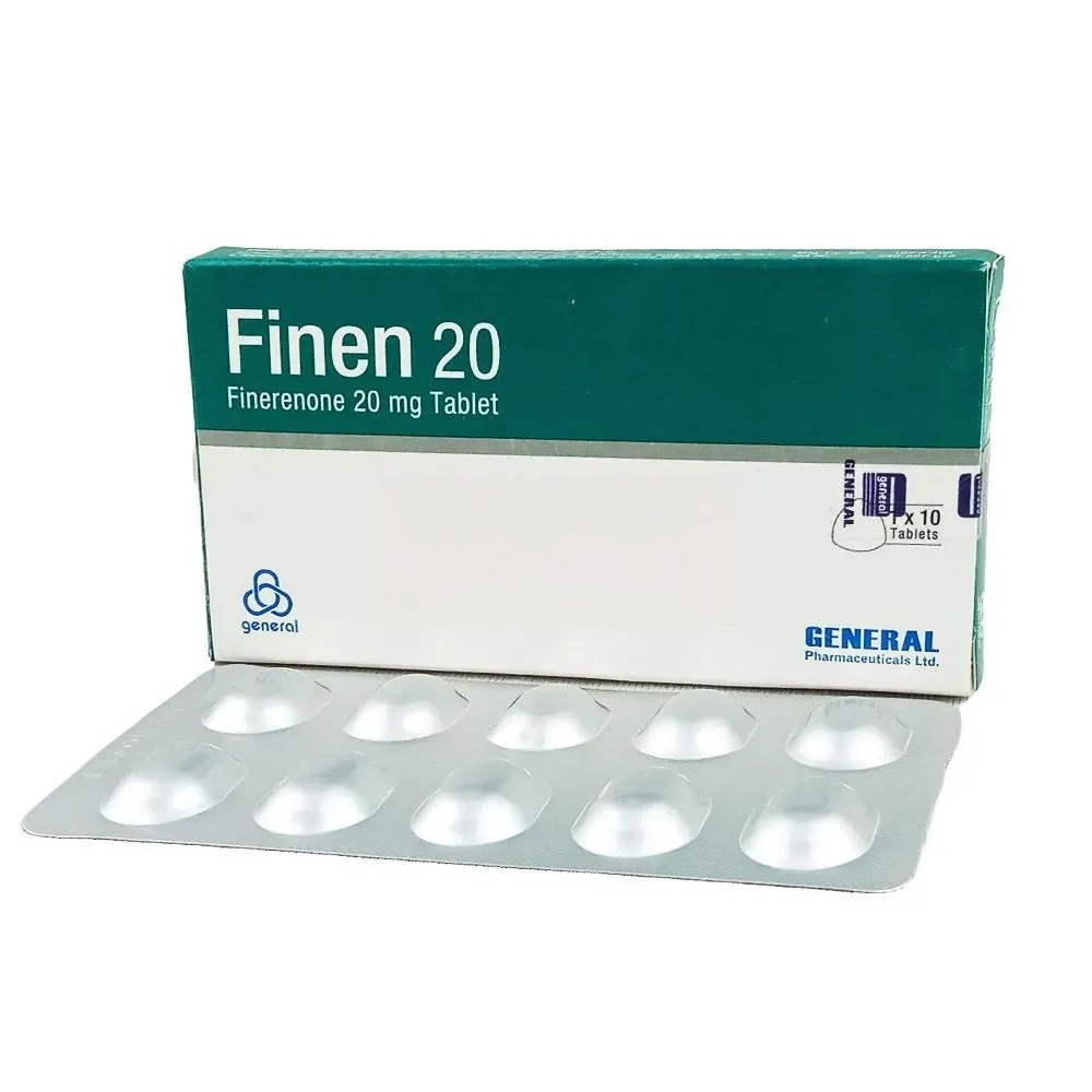 Pack Image: Finen 20 mg Tablet (1 x 10)