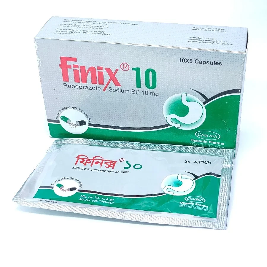 Pack Image: Finix 10 mg Capsule (10 x 10)