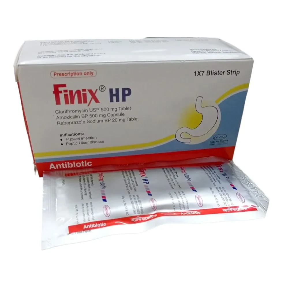 Pack Image: Finix HP 20 mg Tablet (4 tablet strip)