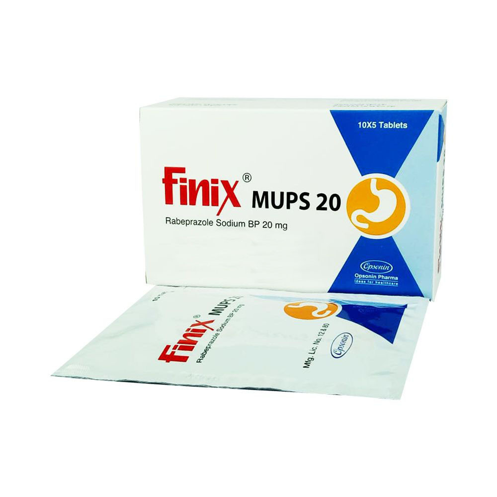 Pack Image: Finix MUPS 20 mg Tablet (5 x 10)