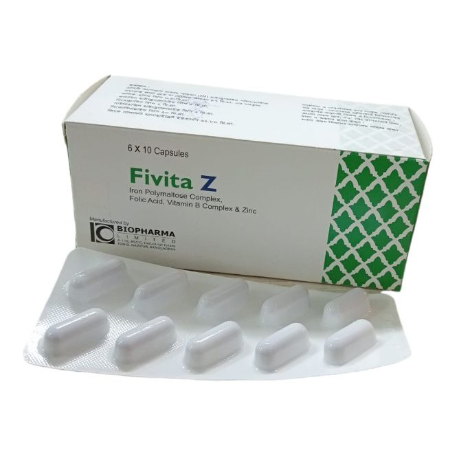 Pack Image: Fivita Z Capsule (6 x 10)