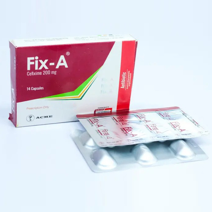 Pack Image: Fix-A 200 mg Capsule (2 x 7)