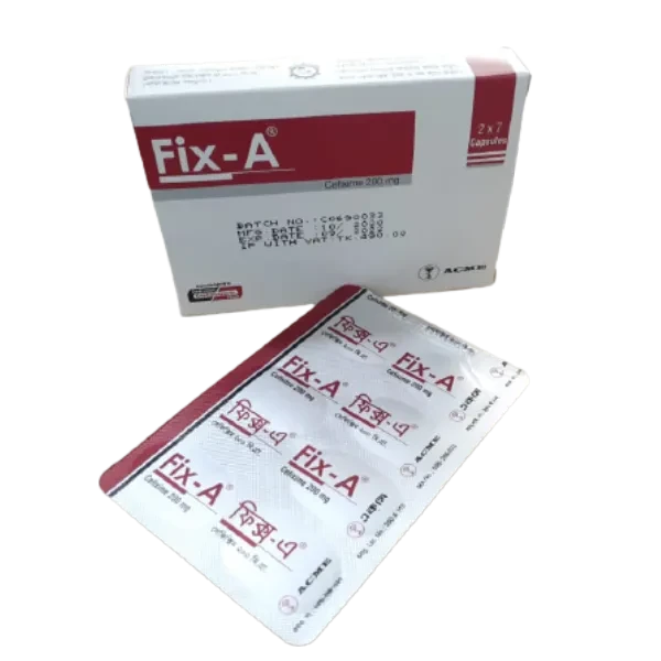 Pack Image: Fix-A 200 mg Capsule (2 x 7)